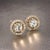 Transparent Natural Sapphire Diamond Stud Earrings 14k W Gold 0.83 TCW Certified For Sale - Image 8 of 13