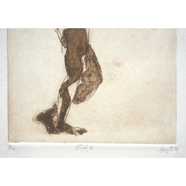 "Study 8" Figurative Lithograph by Jim Smyth For Sale In Monterey, CA - Image 6 of 6