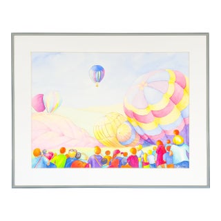 Hot Air Balloon Festival - Tomoko Parry, C. 1990s For Sale