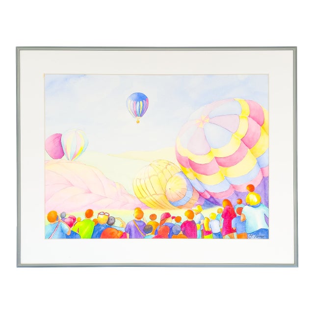 Hot Air Balloon Festival - Tomoko Parry, C. 1990s For Sale