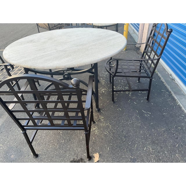 Kreiss Capri Patio Table and 4 Chairs For Sale - Image 10 of 12