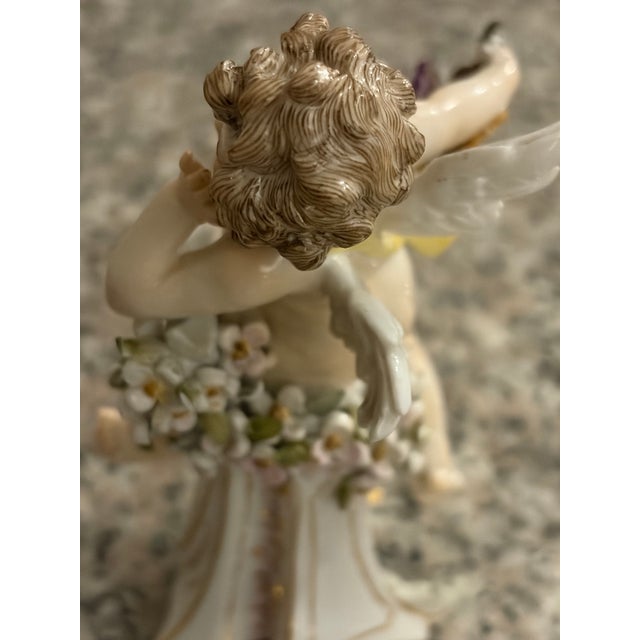 Meissen Antique 5” Porcelain “Cupid With a Bow” Q162 Gustav Stellmacher 1897 For Sale In Boston - Image 6 of 12