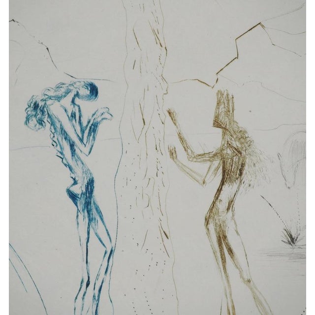 Salvador Dali, Nude, Under the Umbrella Pine, 1970, Engraving For Sale - Image 3 of 7