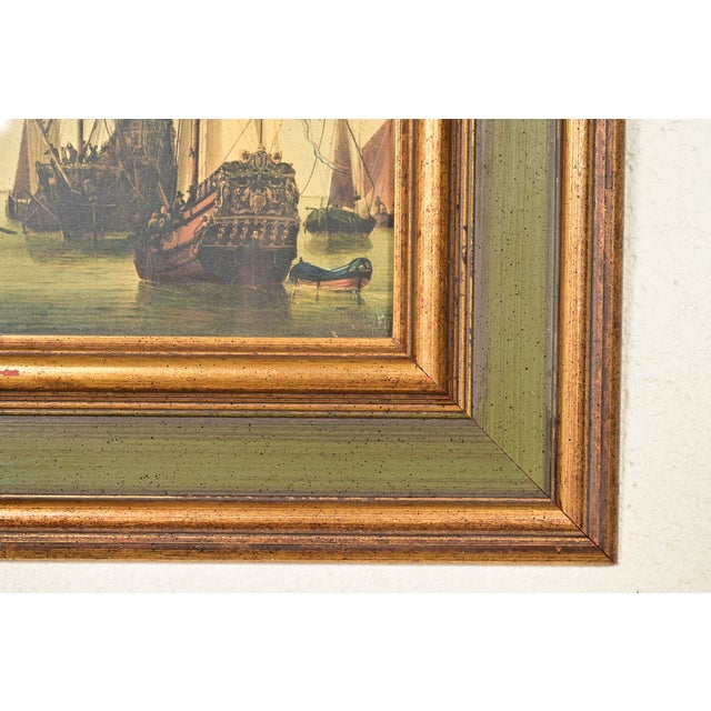 William Van De Velde "Ships in the Roads" Framed Print For Sale - Image 10 of 13