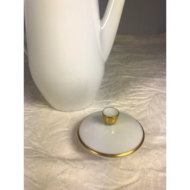 Mid-Century German White Porcelain Coffee Pot For Sale In Sacramento - Image 6 of 9