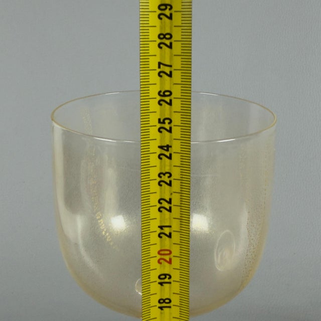 Submerged Gilded Sacred Chalice and Saucer in Murano Glass from Seguso Vetri D'Arte, 1970s, Set of 2 For Sale - Image 13 of 14