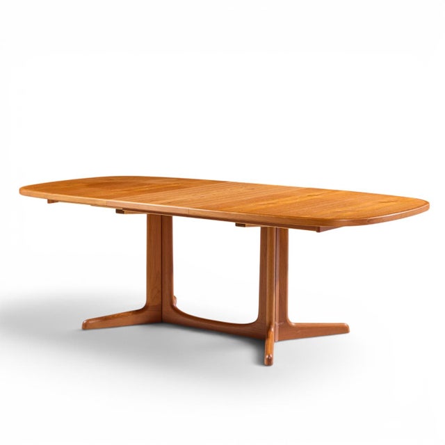 Gudme Møbelfabrik Mid Century Teak Expanding Dining Table With 2 Leaves For Sale - Image 11 of 14
