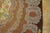 1930s Tan Camel Floral Medallion Antique American Hooked Rug 6'7" X 9'7" Handknotted Wool Carpet For Sale - Image 4 of 6