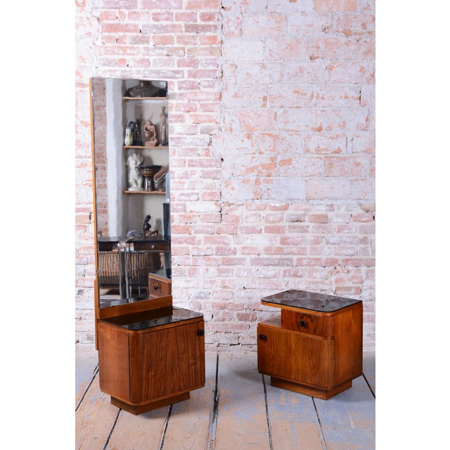 Art Deco Dressing Mirror by J. Halabala for Up Zavody, Czech, 1940s, Set of 2 For Sale - Image 12 of 18
