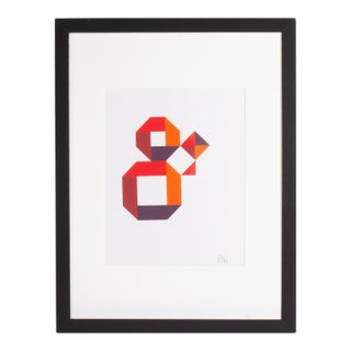1995 “Konstruktion and Intuition” Serigraph Print by Anton Stankowski For Sale