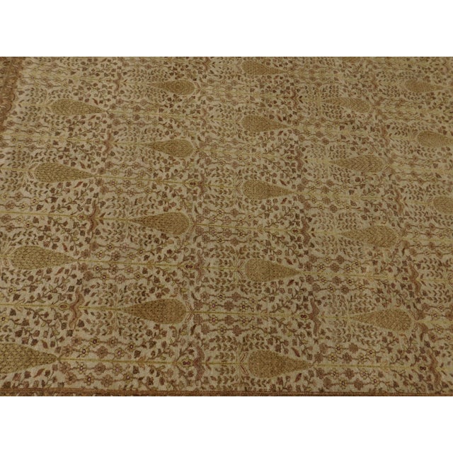 Extra Fine Hand-Knotted Paisley rug.8'x 9'10" For Sale - Image 11 of 18