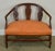 High Quality Custom Crafted Solid Wood Frame Low Club Chair with Upholstered Seat