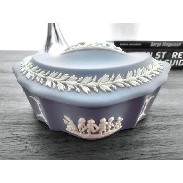 Blue Jasperware Trinket Box from Wedgwood For Sale - Image 12 of 13