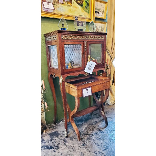 19th Century French Boudoir Vitrine For Sale - Image 4 of 13
