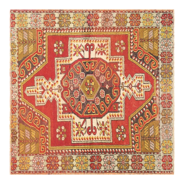 1960s Turkish Oushak Rug For Sale