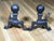 Traditional Vintage Federal Style Brass Cannonball Andirons—A Pair For Sale - Image 3 of 5