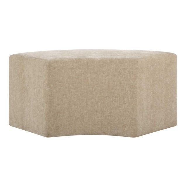 Khai Rounded Plush Dining Bench For Sale - Image 10 of 11