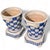 Boho Chic 1980s Portuguese Large Ceramic Basket Weave Planters on Bun Feet - Set of 2 For Sale - Image 3 of 10