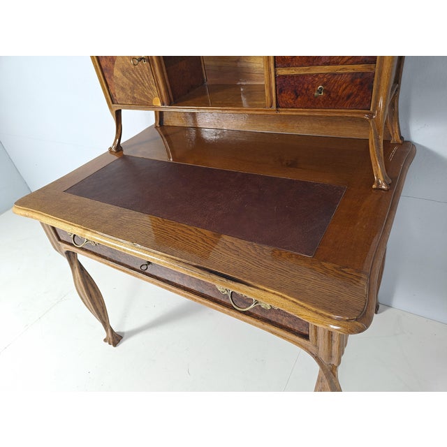 Wood French Art Nouveau Desk by Louis Majorelle, 1890s For Sale - Image 7 of 12