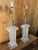 Vintage 1991 Bauer Lamp Co. Lucite & Frosted Acrylic Table Lamps – Pair | Art Deco Revival Striking pair of vintage 1991...