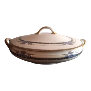 1960s Noritake Hand-Painted Tureen Bowl