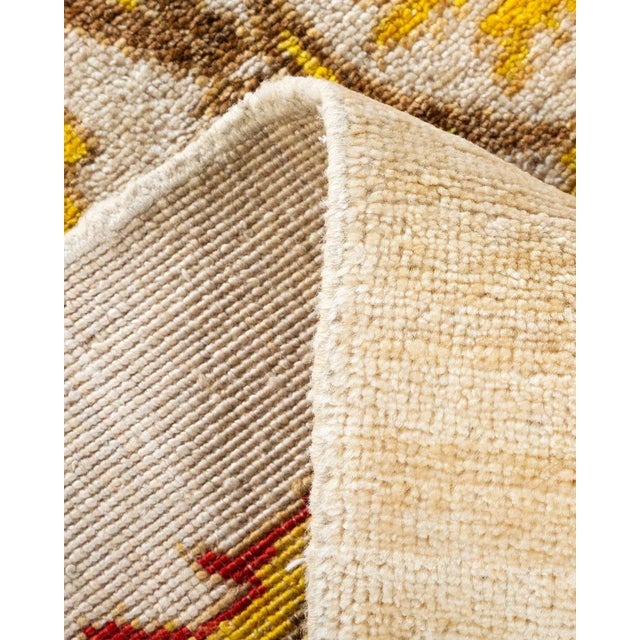 Arts & Crafts Hand Knotted Area Rug, Ivory - 6' 3" x 9' 1" For Sale In New York - Image 6 of 9