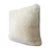 White show faux rabbit fur pillow with plush down insert. Super soft and wonderful for any interior.