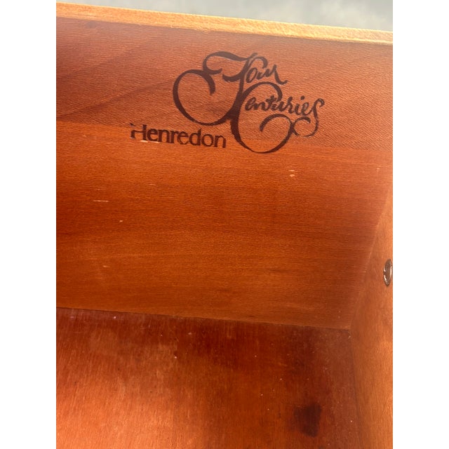 Brown 1980s Henredon French Provincial Louis XV Carved Oak Nightstand For Sale - Image 8 of 8