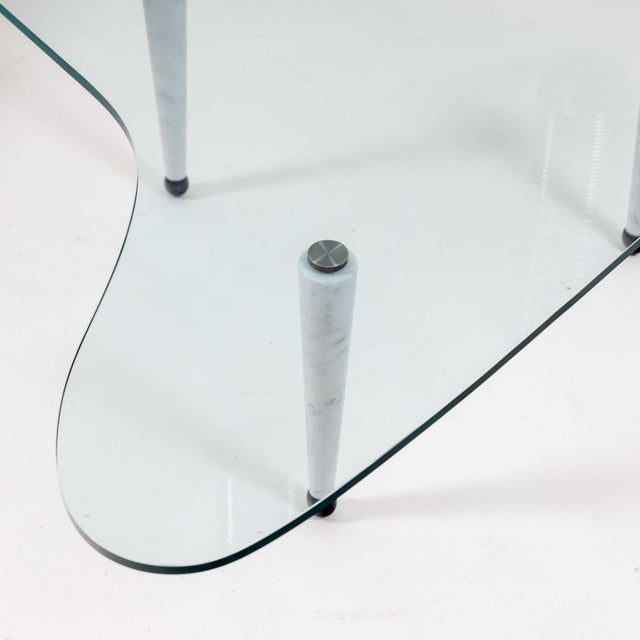 Modernist Coffee Table With Marble Legs, Italy 20th century For Sale - Image 16 of 18