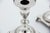 Silver Candlesticks with Square Base, Set of 2, in Good conditions.