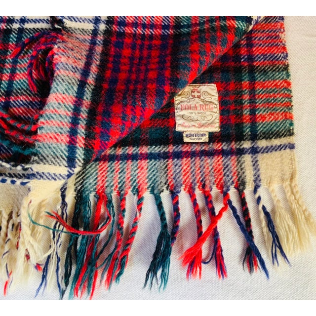 1950s Vintage Brooks Brothers Wool Stadium Blanket - Made in England, c.1950 For Sale - Image 5 of 10