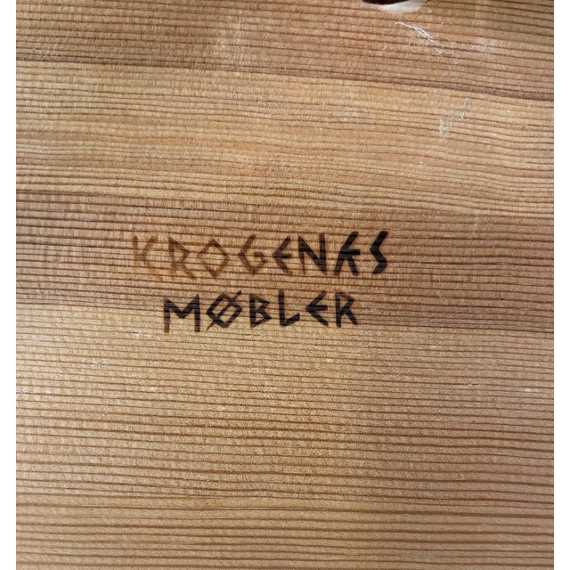 Vintage Pine Barn Stool by Krogenäs Furniture, 1960s For Sale - Image 9 of 11