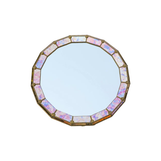 Vintage Italian Venetian Wall Mirror, 1970s For Sale - Image 10 of 10