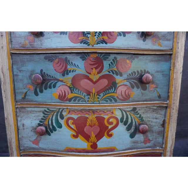 1930s 5-Drawer Dresser Decorated by Peter Hunt c.1930 For Sale - Image 5 of 9