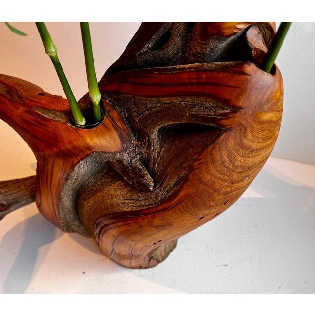Wood Juniper Wood Bud Vase For Sale - Image 7 of 12