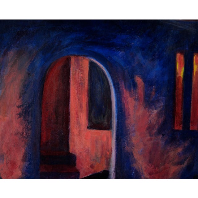 1980s "Barbeque Study Ii" - Acrylic on Paper by Betsy J. Miller For Sale - Image 5 of 9
