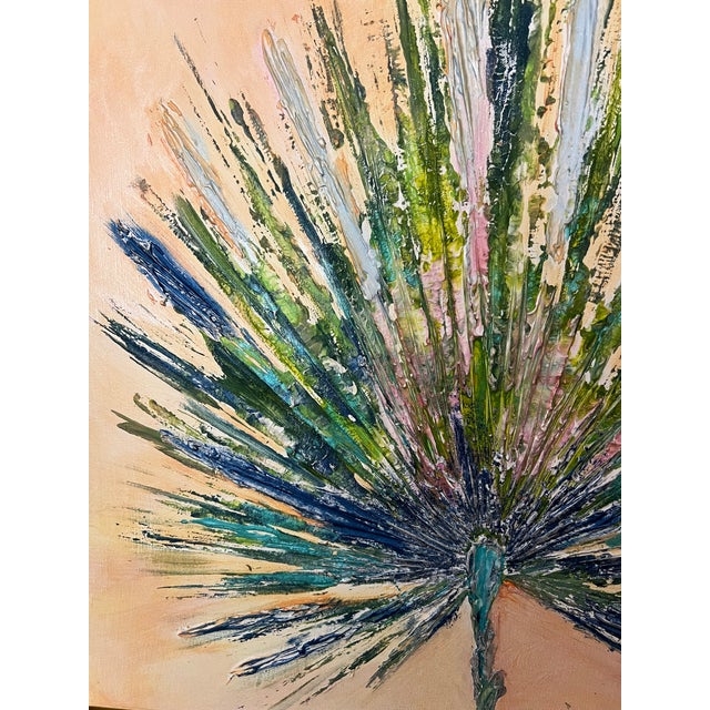 Coastal Palm Beach Palm Frond, Canvas Art - Designed by Cheryl P. Kohloff For Sale - Image 3 of 7