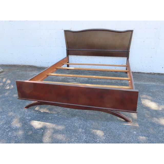 Mid Century Modern Full Size Bed 6358 For Sale - Image 11 of 13