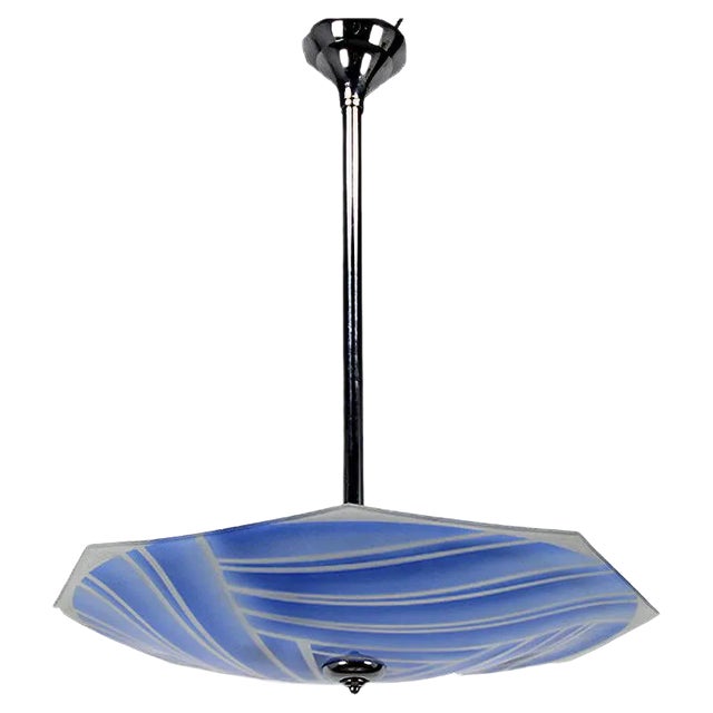 Art Deco Lamp by Loys Lucha For Sale