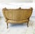 French Style Gold Damask Fabric Sofa/Settee For Sale - Image 4 of 4