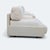 Late 20th Century Postmodern Italian Lounge Chairs in Textured Cream Fabric, Pair, Leather For Sale - Image 12 of 18