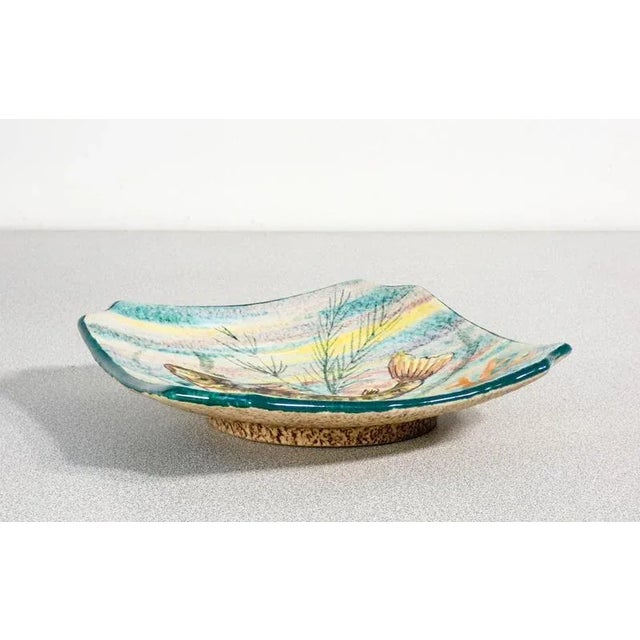 Glazed Ceramic Saucer from M.G.A. Mazzotti For Sale - Image 3 of 6