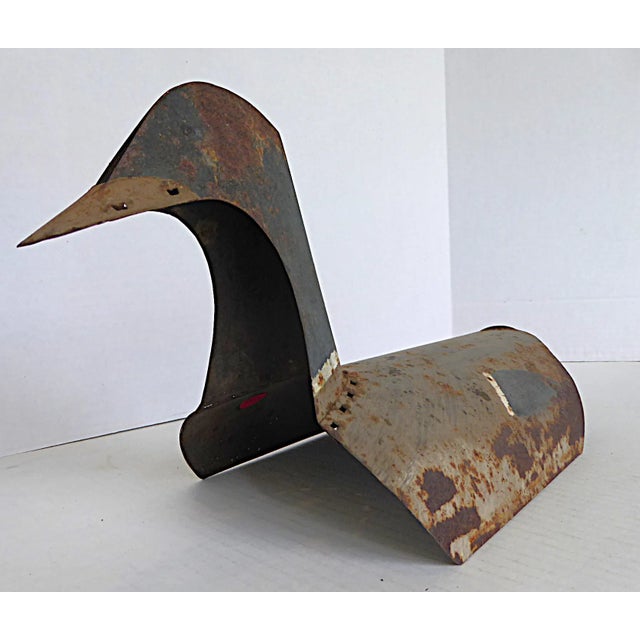 Vintage Metal Mallard Duck Decoy Late 1950s For Sale In Miami - Image 6 of 11