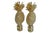 Hollywood Regency Pineapple Brass Lamp Finials - a Pair For Sale - Image 3 of 3