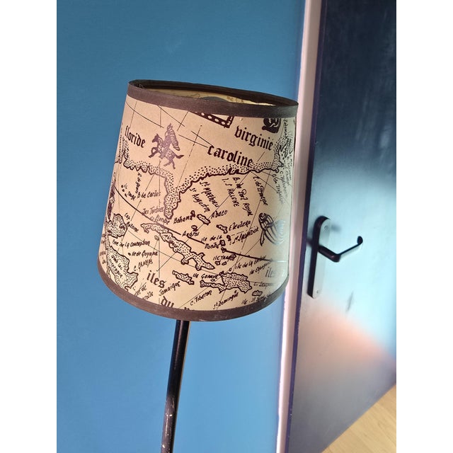 Metal Two-Light Floor Lamp, 1950 For Sale - Image 7 of 18