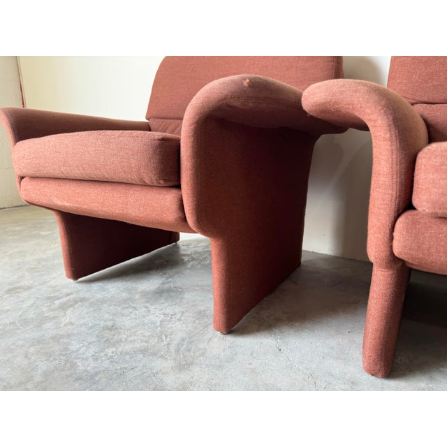 Postmodern " Preview" Vladimir Kagan Attributed Chairs - a Pair For Sale In Miami - Image 6 of 12
