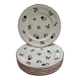 Petite Fleur by Villeroy & Boch Bread and Butter Plates - Set of 6 For Sale