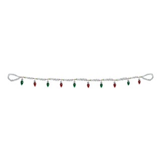 Vintage Light Bulb Tinsel Garland (Set of 2) For Sale