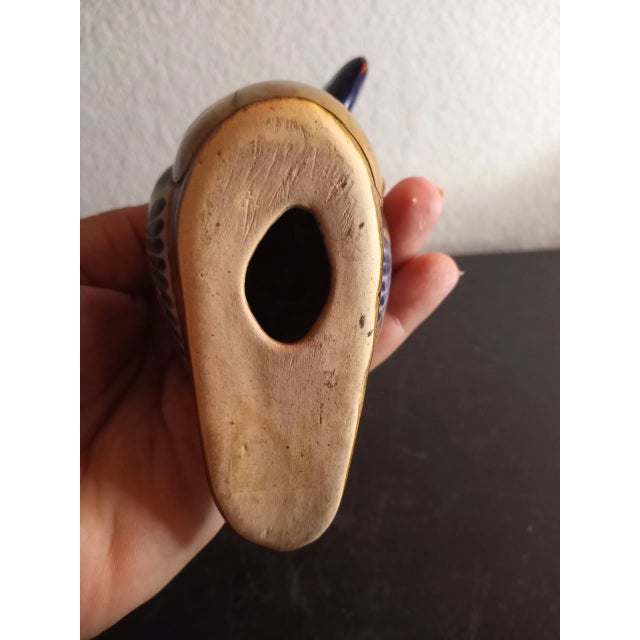 1970s Sergio Bustamante Style Tonala Brass & Ceramic Toucan Figurine For Sale - Image 4 of 7