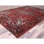 Textile 1960 8'2"x10'10" Red Hand Knotted Pure Wool Centre Geometric Medallion Worn Down Rug For Sale - Image 7 of 12